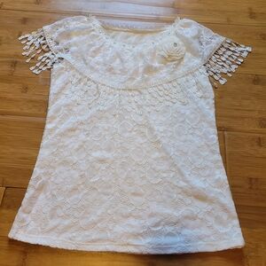 Elegant White Lace Blouse